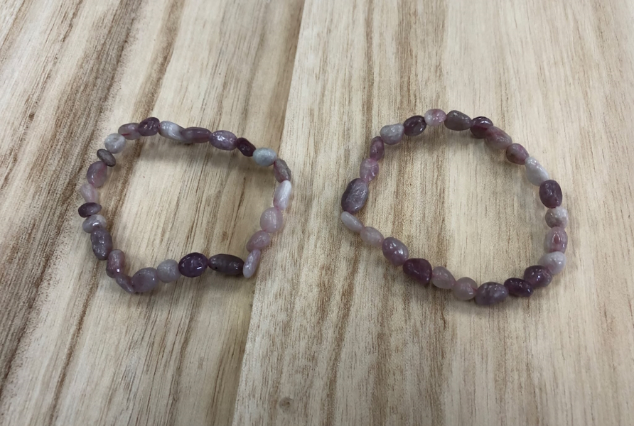 Pulsera Turmalina Rosa Kuncita forma